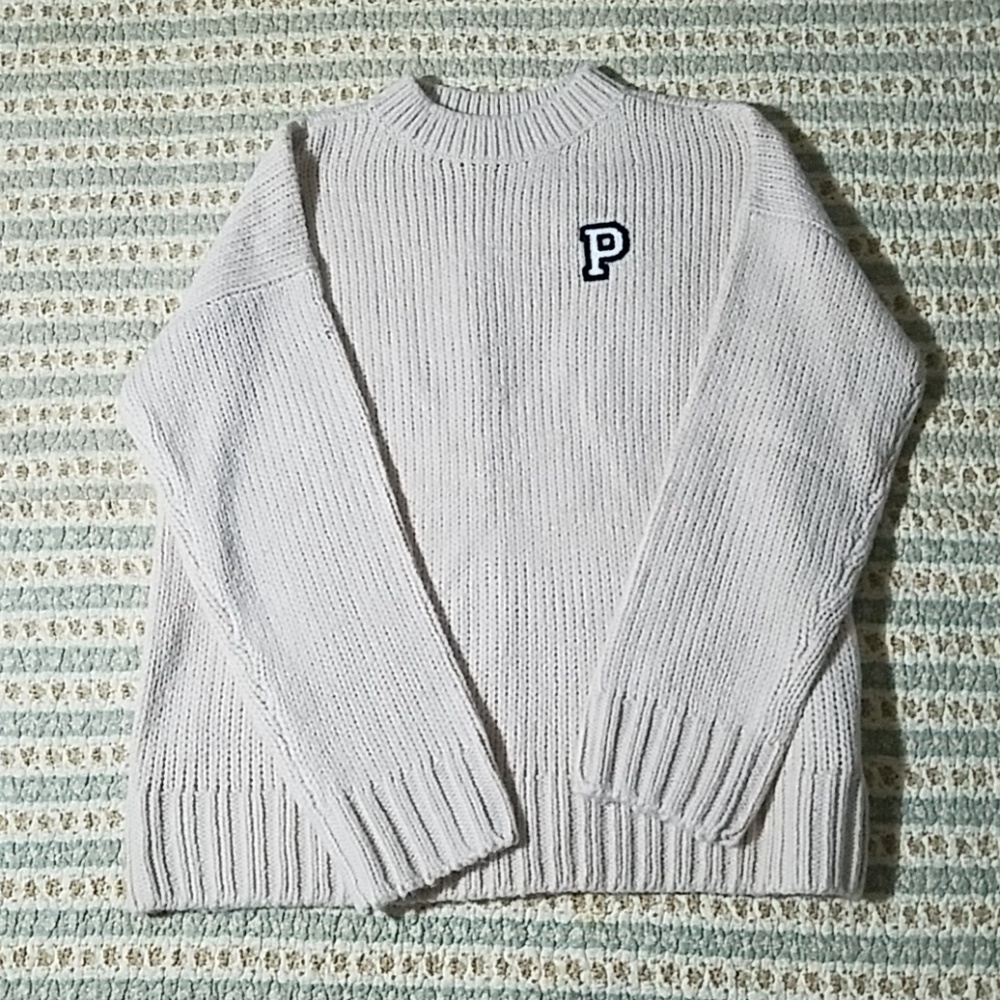 Pink Victoria Secret boyfriend sweater